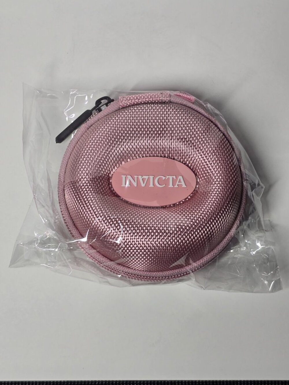 Invicta Single Watch Travel Case w/ Zipper, Pink (IPM247-PNK) - Picture 3 of 4